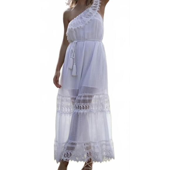 NEW MIGUELINA rezina gauze dress in pure white - Picture 2 of 2